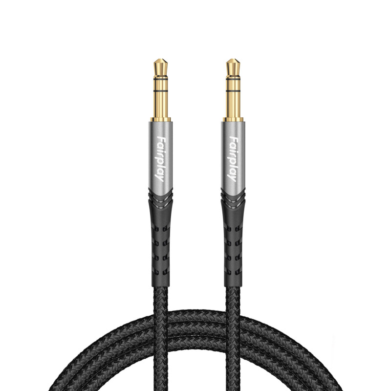 Fairplay – Câble Jack-Jack 3,5 mm 1 m (Noir)