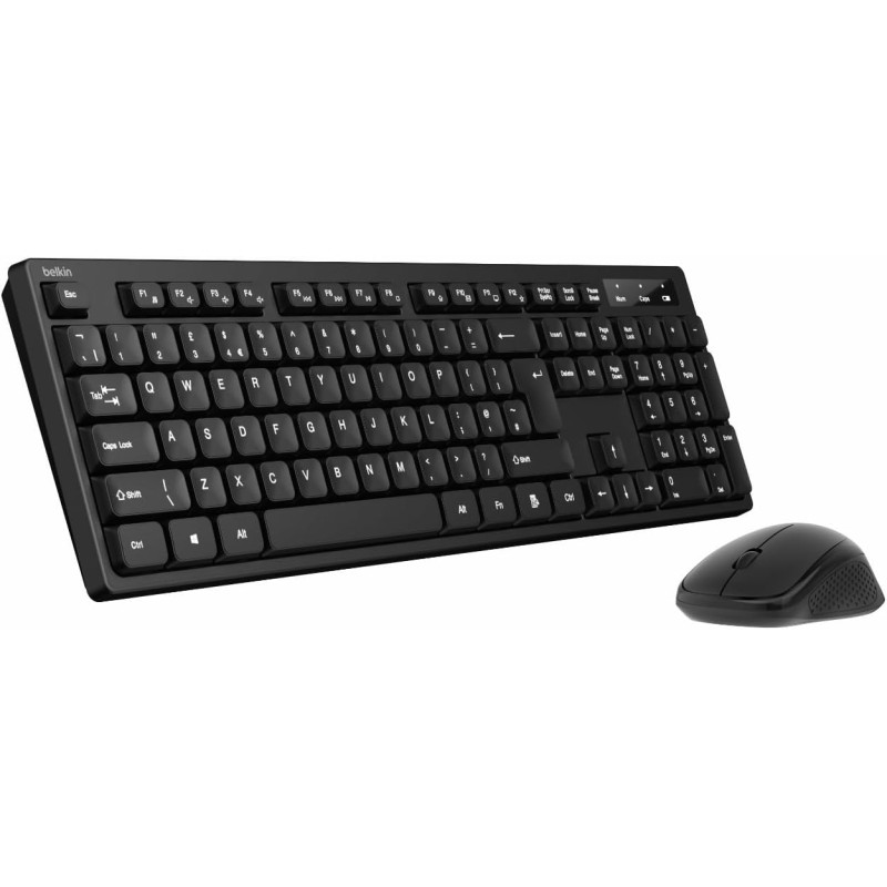 Belkin Ensemble Clavier et Souris sans Fil avec dongle USB-A, AZERTY