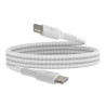 Belkin CAB004bt1MWH Câble USB-C vers USB-C à Gaine Tressée (Câble Boost Charge Rapide USB-C pour Note10, S10, Pixel 4, iPad Pro,
