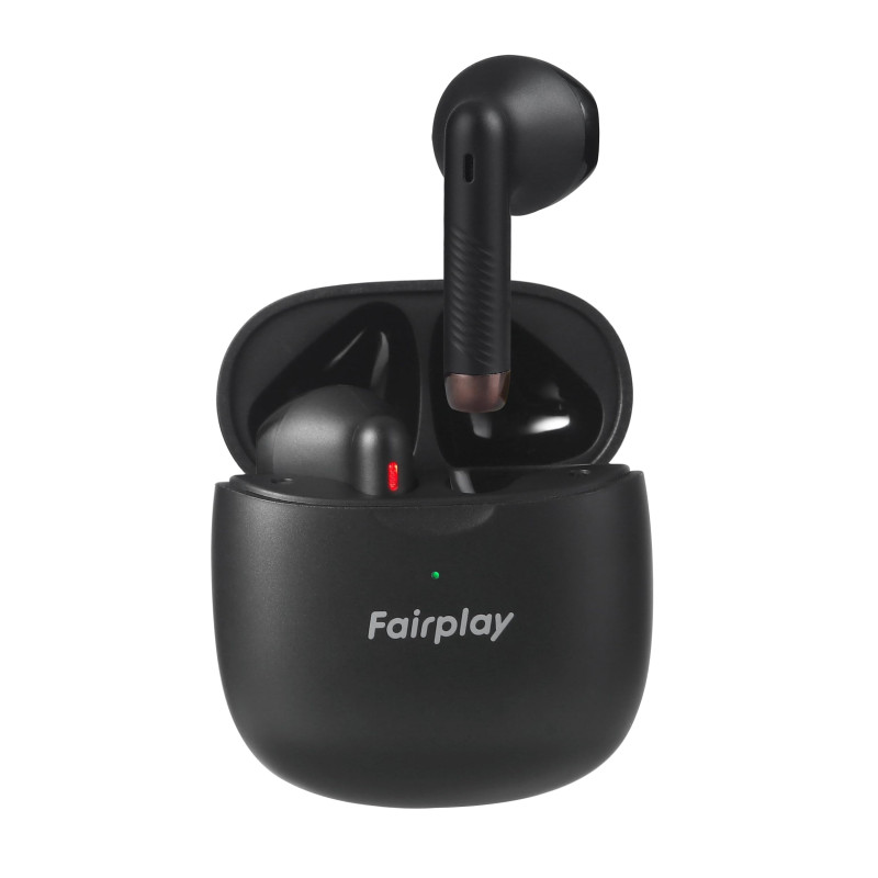 Fairplay écouteurs sans Fil Bluetooth TWS Alaska 24h d'autonomie (Noir)