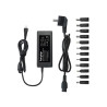 Fairplay – Chargeur universel 90W avec 12 adaptateurs (tension auto 12–24 V)