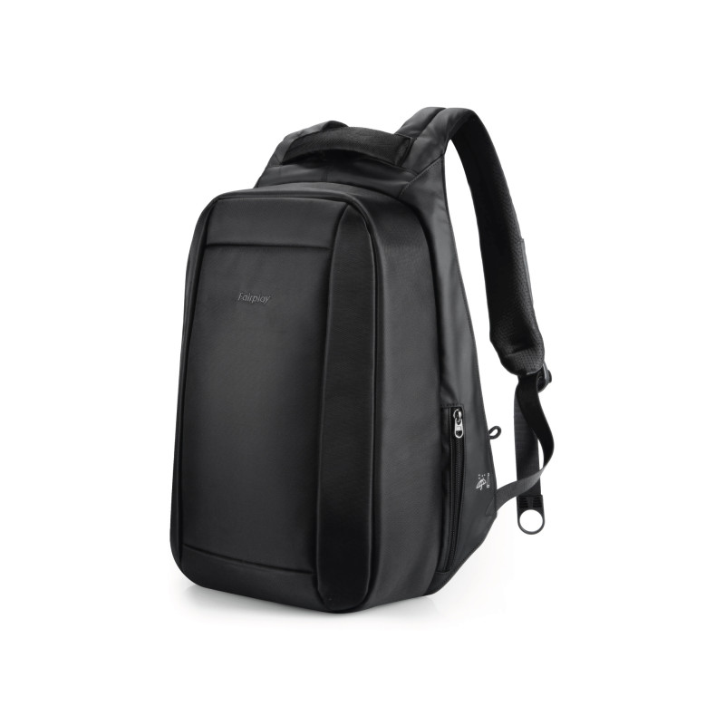 Fairplay – Sac multimédia professionnel avec port USB intégré, compartiment PC 15,6 pouces