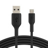 Belkin BOOST↑CHARGE™ – Câble USB-A vers Micro-USB 1 m (Noir ou Blanc)