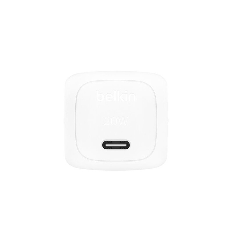 Belkin BOOST↑CHARGE™ – Chargeur Secteur USB-C PD (20 W / 30 W / 45 W / 65 W – Blanc)