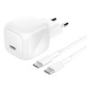Belkin BOOST↑CHARGE™ – Chargeur Secteur USB-C 45 W avec Câble 1 m (Noir et Blanc)