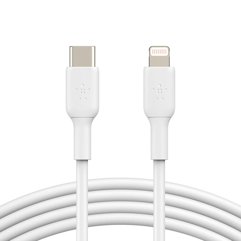 Belkin USB-C to Lightning Cable (iPhone Fast Charging Cable for iPhone 14, 13, 12 or earlier) Boost Charge MFi-Certified iPhone 
