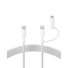 Belkin Câble de Recharge 2-en-1 avec connecteurs USB-C et Lightning
