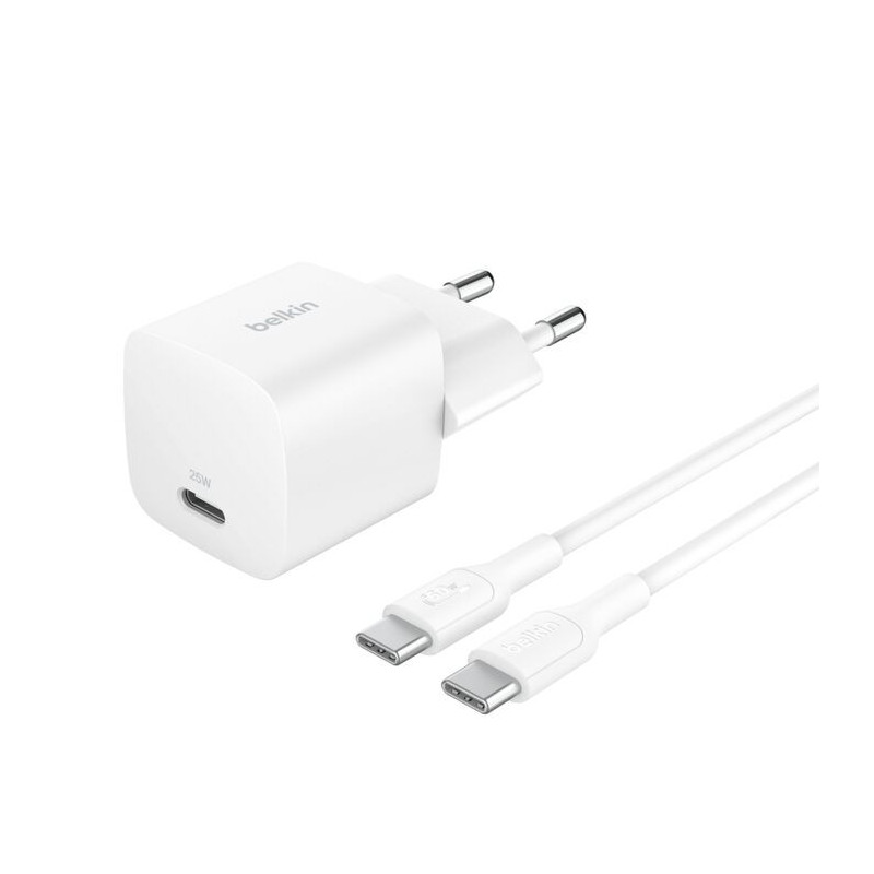 Chargeur secteur USB-C (25 W) et câble USB-C vers USB-C