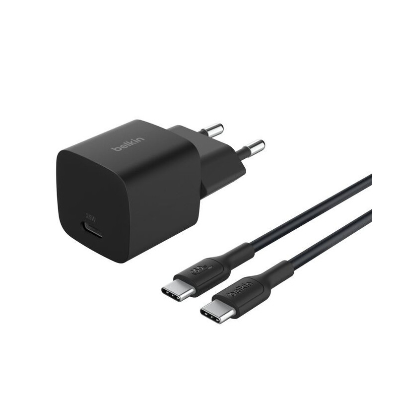 Chargeur secteur USB-C (25 W) et câble USB-C vers USB-C